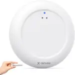 X-Sense Wassermelder WLAN, Smarter Wassermelder, mit App-Warnungen（nur 2.4Ghz）, wasserdicht nach IP67, Funk-Wassersensor für Küche, Bad, Keller, SBS50 Basisstation erforderlich, SWS0A