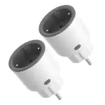 SONOFF S60ZBTPF Zigbee Smart Plug (Erfordert Zigbee-Gateway) – Fernsteuerung, Energiemessung, Zeitpläne, Überlastschutz, Zigbee-Repeater, kompatibel mit der eWeLink-App-2 Pack
