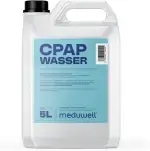 CPAP Wasser, Bidestilliertes Wasser für Atemtherapie, Sauerstoffgeräte, Inhalatoren, Luftbefeuchter, Kosmetische Anwendungen, 5 Liter Kanister (1x 5 Liter Kanister)