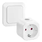 SURAIELEC Funksteckdose mit Fernbedienung, 16A 3680W Funksteckdosen Set für Innenbereich, Kabelloser Funk-Wandschalter zum bequemen Ein/Aus-Schalten von Lampen und Geräten, CE & RoHS Zertifiziert