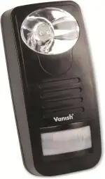 Vanish Wildvertreiber WVT-1, LED-Licht & UKW-Radio, PIR-Bewegungssensor, IP54