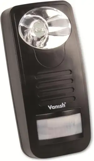 Vanish Wildvertreiber WVT-1, LED-Licht & UKW-Radio, PIR-Bewegungssensor, IP54
