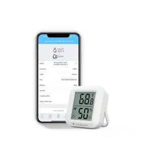 THIRDREALITY Zigbee Temperature and Humidity Sensor with Digital LCD Display, Zi
