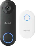 Reolink 5MP Video-Türklingel PoE mit Chime, UHD Türklingel Kabelgebundene mit Kamera, 180° Ultraweitwinkel, Zwei-Wege-Audio, Personenerkennung, Wasserdicht, Alarme, Kompatibel NVR, Video Doorbell PoE