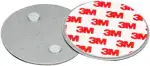 UNITEC Magnethalterung für Rauchmelder, Feuermelder, Rauchwarnmelder, rund, 70 mm Durchmesser, extrem starker Magnet, Montage ohne Werkzeug