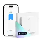 Meross Matter Wlan Rolladenschalter Smart (NEUTRALKABEL ERFORDERLICH), kompatibel mit Apple HomeKit, Alexa, Google Home und Home Assistant, Smart Home Rolladensteuerung für Jalousien