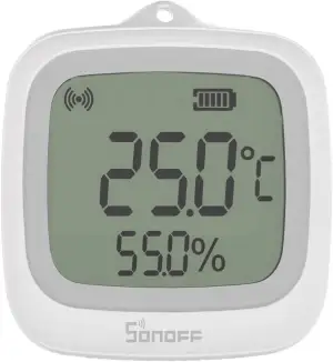 SONOFF SNZB-02WD IP65 Zigbee LCD Smart-Temperatur-Feuchtigkeitssensor, wasserdicht für Gewächshaus/Badezimmer, APP-Überwachung mit Diagrammen, flexible Installation