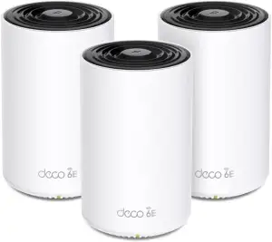 TP-Link Deco XE75 Pro Mesh WLAN Set (3 Pack), Wi-Fi 6E AXE5400 Tri-Band Router &