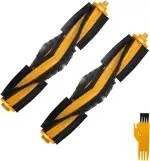 2 Stück Walzenbürsten Hauptbürste Ersatzteile mit Reinigungsbürste, Staubsauger zubehör sets für Saugroboter Ecovacs DEEBOT OZMO 920 950 T8 AIVI Max T9 T5 N5 N7 N8+ N8 Pro DX55 DX93 DJ65