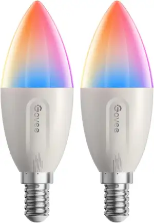 Govee Smarte Glühbirne E14, RGBWW LED Lampe, Kompatibel mit SmartThings, Matter,