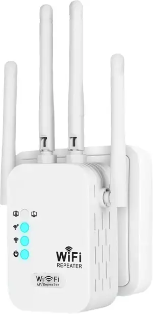 WLAN Repeater, 1200Mbit/s WLAN Verstärker Dual-Band 5GHz/2.4GHz mit Ethernet-Por