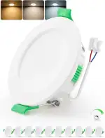 BOJIM LED Einbaustrahler 230V für Bad, LED Spots Dimmbar 55mm - 68mm Lochmaß, Einbauleuchten 4W, IP44 Wasserdicht, Warmweiß Neutralweiß Kaltweiß, Deckenspots für Küche Wohnzimmer, 10er Set