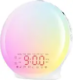 Suright Bluetooth Lichtwecker,Tageslichtwecker, Wake Up Light mit Sonnenaufgang Sonnenuntergang S...