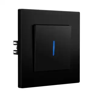 BSEED Lichtschalter Unterputz mit Krallen, 1 Fach 2 Wege Wechselschalter mit LED