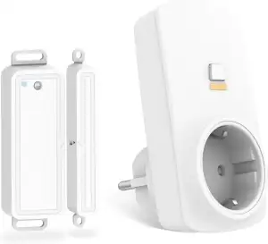 Funk-Abluftsteuerung mit Fenster-Magnetkontakt und Funksteckdose für Dunstabzugs