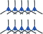 Seitenbürsten-Set für Laresar Grande Saugroboter (10 Stück) - Saugroboter für Kantenbürste, Eckreinigungsbürste, Hartbodenbürste mit weicher