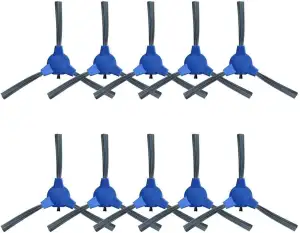 Seitenbürsten-Set für Laresar Grande Saugroboter (10 Stück) - Saugroboter für Kantenbürste, Eckreinigungsbürste, Hartbodenbürste mit weicher