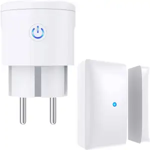 EXTSUD Funk Abluftsteuerung mit Fenster-Magnetkontakt und Funksteckdose, Fenster