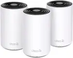 TP-Link Deco XE75 Mesh WLAN Set (3 Pack), ??-?? ?? AXE5400 Tri-Band Router & Repeater, 3× Gigabit Ports für jede Einheit, für Häuser mit 4-7 Schlafzimmern, Umfassender Jugendschutz, WPA3