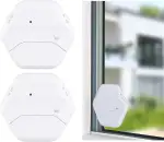 VisorTech Glasbruchsensor: 2er-Set extradünne Glasbruchmelder, 2 Stufen, 95 dB, 54 Monate (Einbruchsschutz, Glasbruch-Alarm, Alarmanlage)