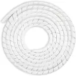 AGPTEK Kabelschlauch, Kabelschutzschlauch 12-25mm, 6m Organizer Kabelkanal, Kabelhülle Schutz, Flexible Kabelsalat, Weiß