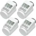 Eqiva Set Model L Elektronik-Heizkörper-Thermostat mit Boost-Funktion, Weiß (4er-Set)