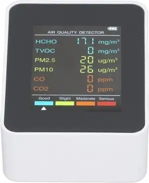 Tragbarer Luftqualitätstester, Smart Air Quality Monitor für Zuhause & Büro, prä