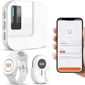 DAYTECH Notrufknopf für Senioren auf Handy, WiFi Tuya Smart Senioren Notfallknop