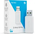 Aeotec Z-Stick 10 Pro - Zigbee 3.0 & Z-Wave 800 Series USB Adapter - Works with HomeAssistant - Zigbee2MQTT - Z-Wave Controller - Z-Wave Long Range - Bis zu 1 km Reichweite - Ohne Cloud