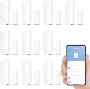 Türsensor, 10 Stück Wireless Türfenstersensor, Intelligenter Fensterkontaktsenso