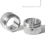 Litorange 2pcs 304 Edelstahl Heizungsventil adapter,Heizkörperventil Thermostatkopf mit den Strei...