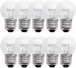 NCC-Licht 10 Stück Tropfenlampe Kugel klar E27 40W warmweiß dimmbar 230V