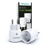 Matter Smart Steckdosen mit Stromverbrauch,Smart Home WiFi Steckdose,Funktioniert Apple HomeKit,Alexa und Google,Sprachsteuerung,Fernzugriff,Kein Hub notwendig,Mini 2Pack