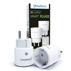 Matter Smart Steckdosen mit Stromverbrauch,Smart Home WiFi Steckdose,Funktionier
