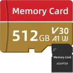TF Karte 512GB 1 Paket (Ausgestattet mit Adapter) Hochgeschwindigkeitsübertragung Speicherkarte Mini TF-Karten A1 Stabilität Memory Card für Tablet/Camera/Drone/Smartphone