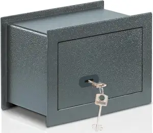 BURG-WÄCHTER Wandtresor mit Schlüssel, 4,6 l, 7,2 kg, Pure-Safe PSW 110 K, Anthr