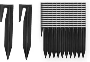 Set of 130 Pegs for Erdnägel für Mähroboter Begrenzungskabel, Bodenhaken für Ras
