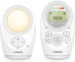 Vtech Digitales Audio-Babyphon DM1211 – Mit DECT-Technologie, Gegensprechfunktion, LCD-Lautstärkeanzeige, Temperatursensor, Nachtlicht u. v. m. – Mit Eltern- und Babyeinheit