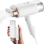 Newbealer Steamer Dampfglätter, 1200W Dampfbügeleisen Reise für Kleidung, 2 Dampfstufen Reisebügeleisen, 20s Schnelles Aufheizen Steam Iron, Klein und Leicht Bügeleisen für Reise und Urlaub, Weiß
