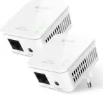 Tenda P200 Powerline Adapter Kit, 200 MBit/s, HomePlug AV, 2 LAN-Ports, Powerline Ethernet über Stromleitung, kompatibel mit Allen Powerline Adaptern, Plug & Play