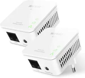 Tenda P200 Powerline Adapter Kit, 200 MBit/s, HomePlug AV, 2 LAN-Ports, Powerlin