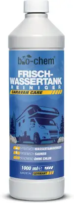 bio-chem Wassertank Reiniger Wohnmobil 1000 ml – Frischwassertank Reiniger für Wohnwagen & Camper – entfernt Kalk & Ablagerungen aus Tank & Leitung – chlorfrei – Made in Germany