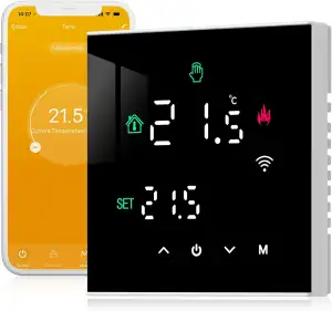 Beok Thermostat Heizung Smart, WiFi Thermostate Fussbodenheizung für Warmwasserb