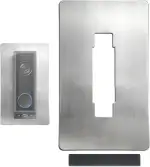 Edelstahl-Blende für Eufy Video Doorbell E340 - Wandplatte Geeignet für Eufy Videotürklingel E340...