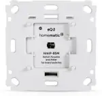 Homematic IP Schalt-Mess-Aktor für Markenschalter, Smart Home, Aktor misst Strom, steuert Geräte und Leuchten per App, Alexa & Google Home, Energie sparen, 142720A0