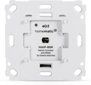 Homematic IP Schalt-Mess-Aktor für Markenschalter, Smart Home, Aktor misst Strom