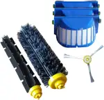 Premium Wartungskit Service-Kit geeignet für iRobot Roomba 600 Serie Staubsauger-Roboter | Bürsten-Set + 3 AeroVac Filter + Seitenbürste | Zubehör - Ersatzteile - Ersatzteil