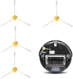 4er Pack Ersatzbürsten Set,Staubsauger Zubehör Bürsten mit 3 Seitenbürsten für iRobot Roomba 600/700/800/900 Series 614 675 692 677 850 860 865 870 880 885 890 960Roomba Zubehör Saugroboter Ersatzset