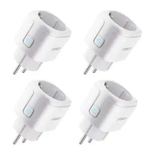 Smart Steckdose, 16A Smart Home WLAN Steckdose mit Strommessung, Alexa Socket Fu