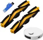 2 Stück Walzenbürsten Hauptbürste Ersatzteile mit Reinigungsbürste,Staubsauger zubehör Sets für Saugroboter Ecov-ACS dee-bot oz-mo 920 950 T8 AIVI Max T9 T5 N5 N7 N8+ N8 Pro DX55 DX93 DJ65